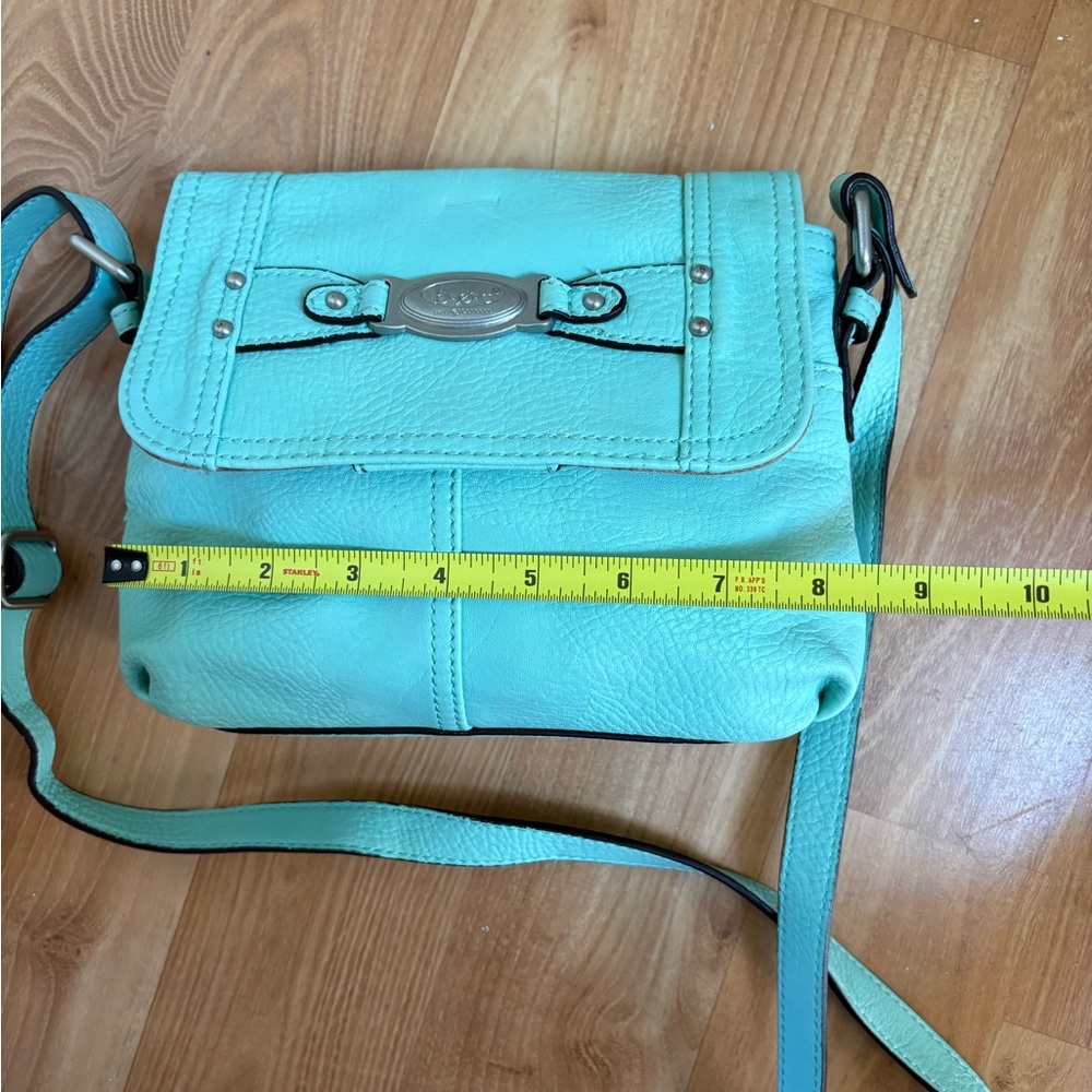BOC Teal Leather Shoulder Bag - Picture 9 of 11